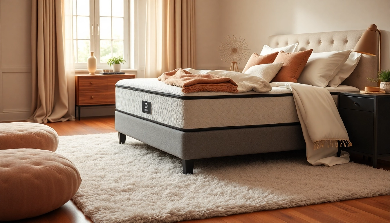 Sleep soundly on a foster mattress in a beautifully designed bedroom with soft lighting.