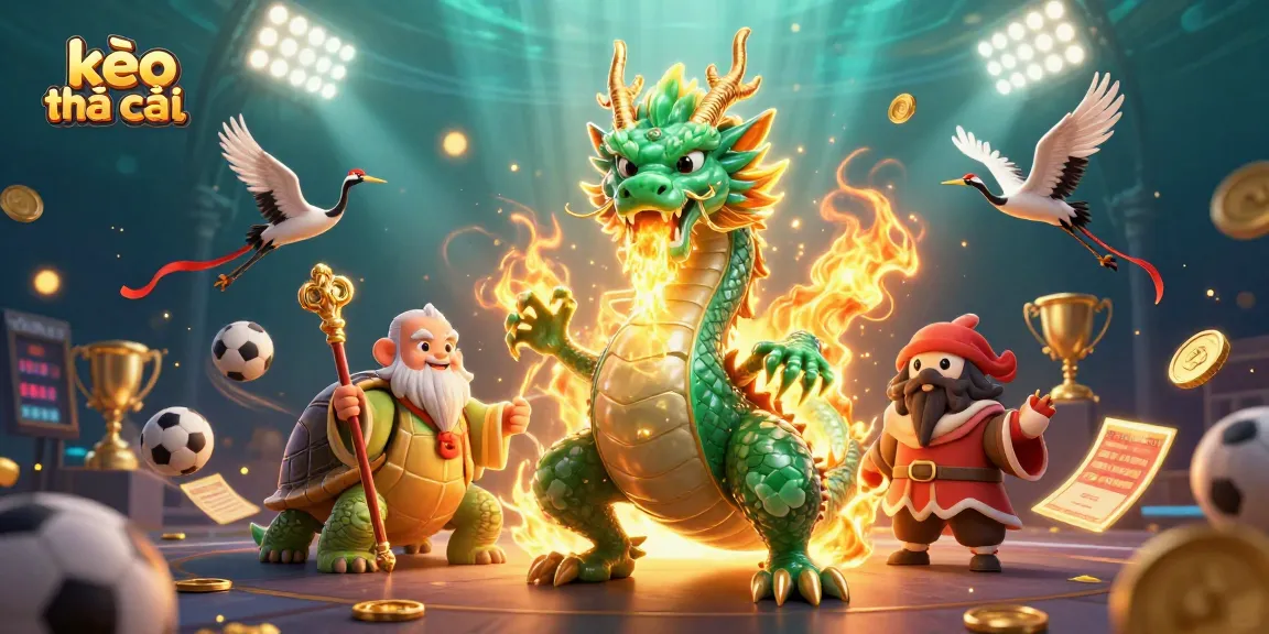 Engage with kèo nhà cái through a vibrant digital illustration showcasing the best of sports betting.