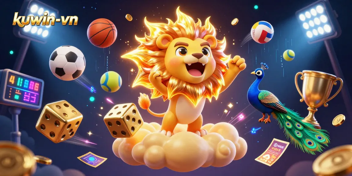 Experience thrilling gameplay at kuwin-vn with dynamic sports elements and exciting casino visuals.