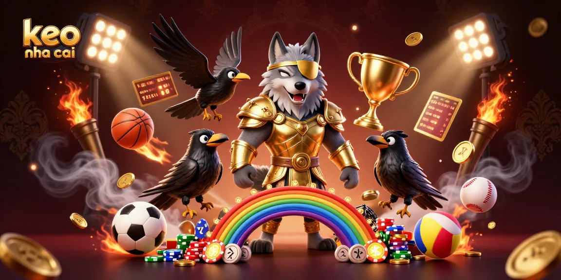 Engage in keo nha cai with this dynamic scene showcasing casino elements and sports betting.