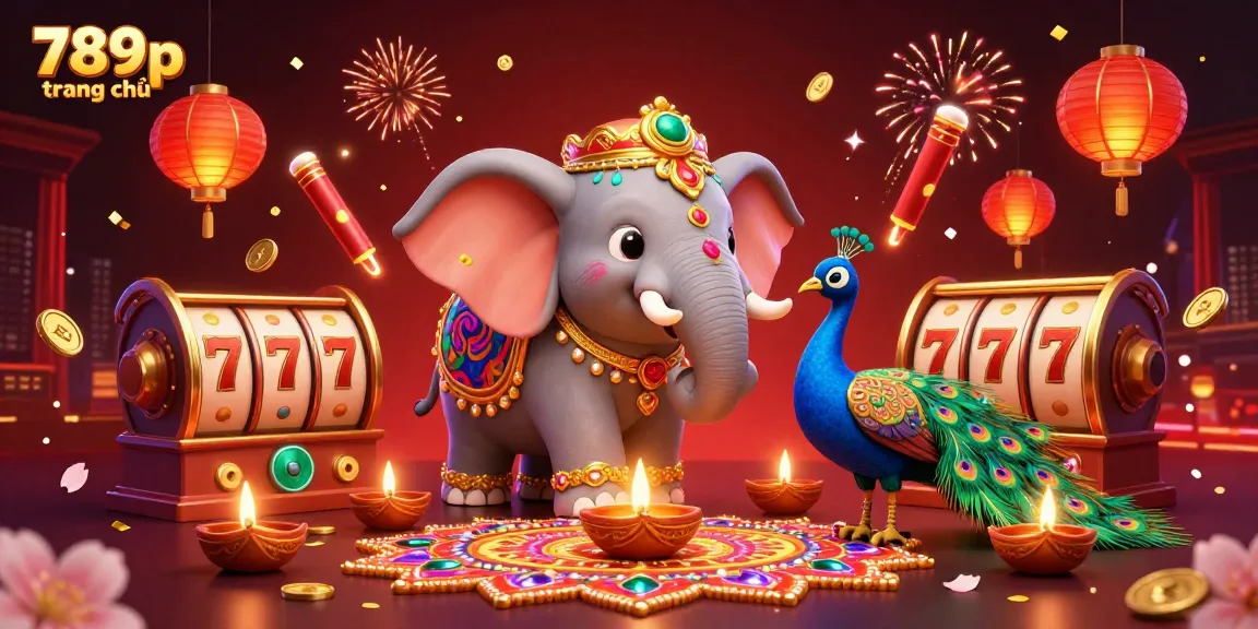 Engage with vibrant games at 789p trang chủ featuring a colorful elephant and rich casino themes.