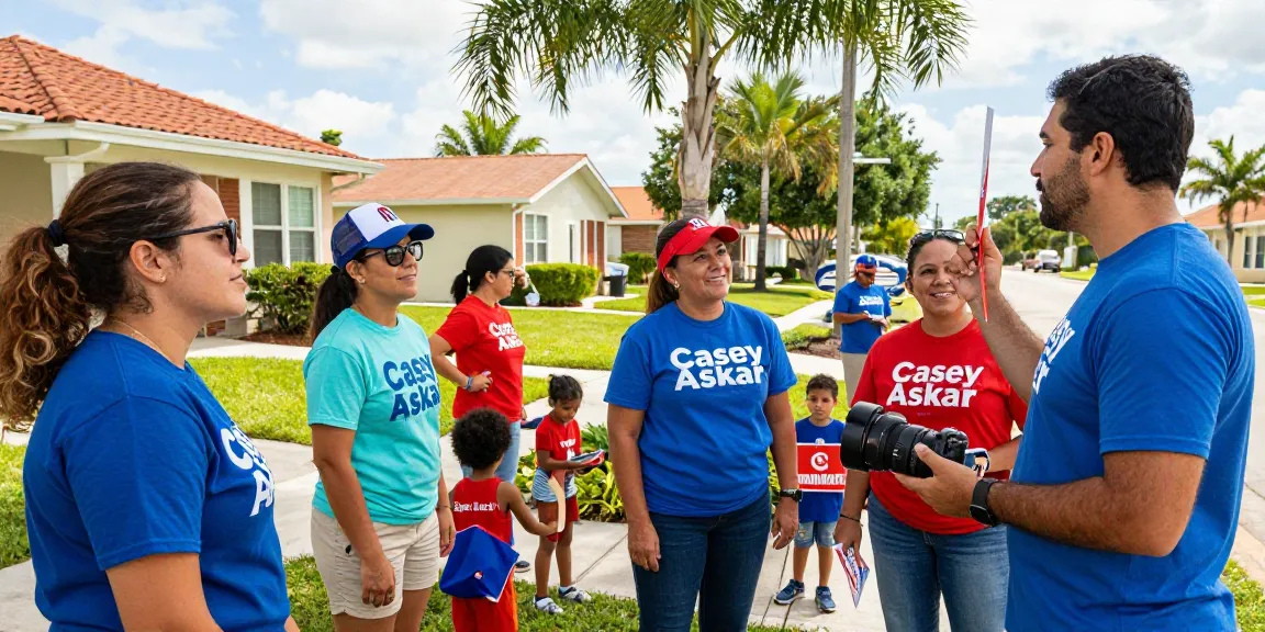 Casey Askar's political campaign rally in Florida, showcasing community engagement and support.