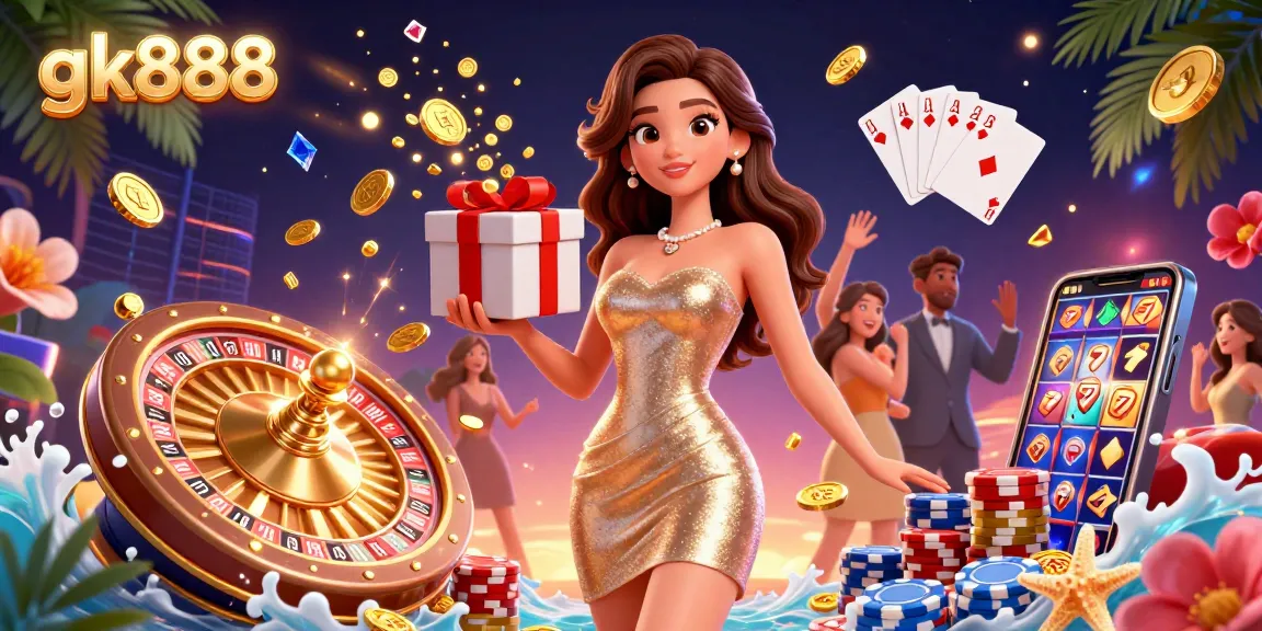 Experience the excitement of gk888 with dynamic casino elements and festive visuals.